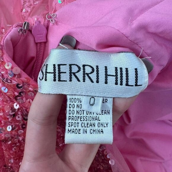 Sherri Hill Pink Lace & Sequin Short Dress – Size Small – Made in China - New - Picture 12 of 15